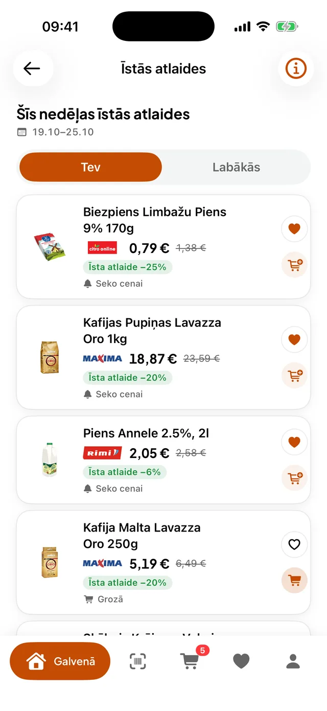 Šīs nedēļas īstās atlaides lietotnē