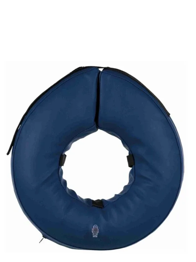 Trixie piepūšamā aizsardzības apkakle M–L: 45–57 cm/11 cm zils, zils