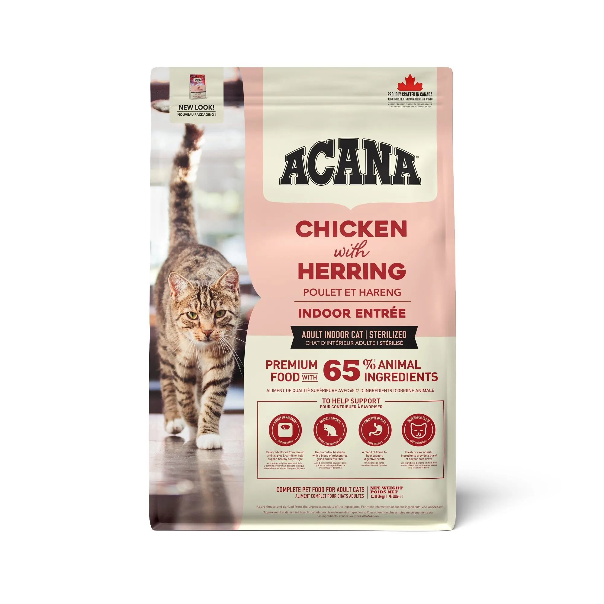 SAUSĀ BARĪBA KAĶIEM ACANA INDOORENTREET, 1.8KG