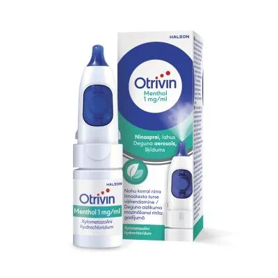 Otrivin Menthol 1 mg/ml deguna aerosols, šķīdums 10 ml