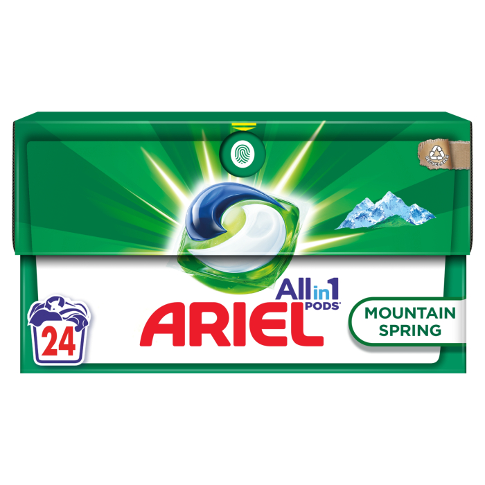VEĻAS MAZGĀŠANAS KAPSULAS ARIEL MOUNTAIN SPRING 24 GAB.