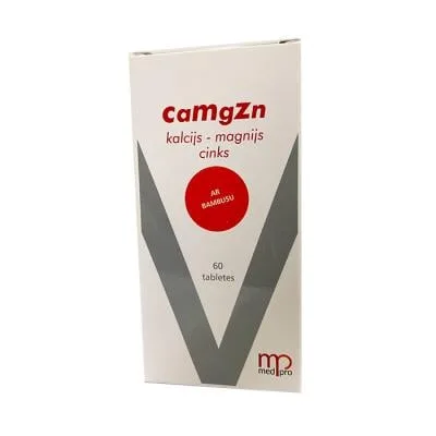 Medpro Ca, mg, ZN ar bambusu tabletes N60