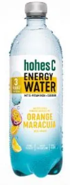 MINERĀLŪDENS HOHES C ENERGY APELSĪNS-MARAKUJA, 0.75L (DEP)