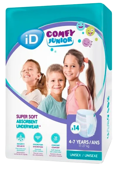Id Comfy Junior Pants (4-7 gadi) biksītes, 14 gab.
