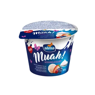 JOGURTS ALMA MUAH SALDKRĒJUMA AR OGU PLOMBĪRA GARŠU 180G