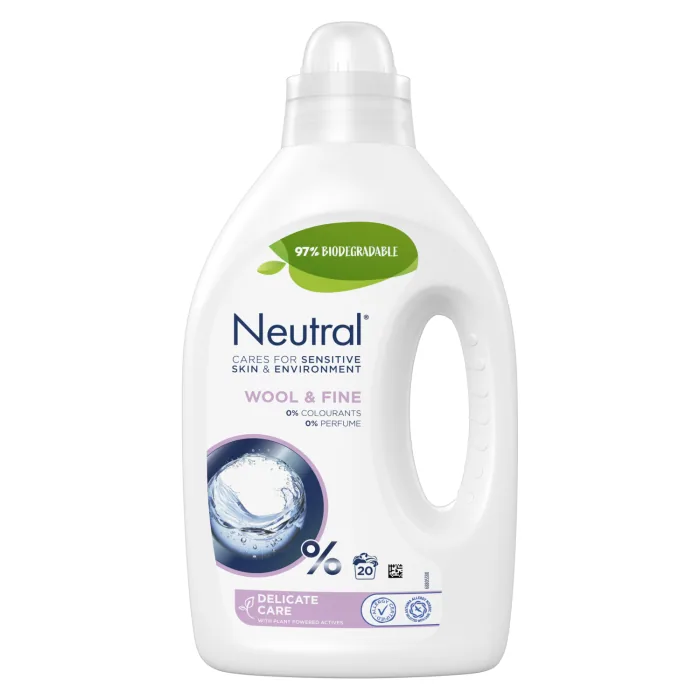 ŠKIDRAIS VEĻAS MAZGĀŠANAS LĪDZEKLIS NEUTRAL WOOL&FINE 1L