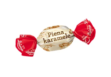 PIENA KARAMELES AR PILDĪJUMU LAIMA SVER.