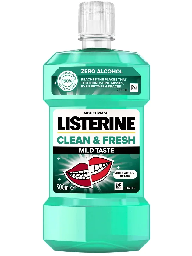 Ополаскиватель для полости рта Listerine Clean & Fresh, 500 мл
