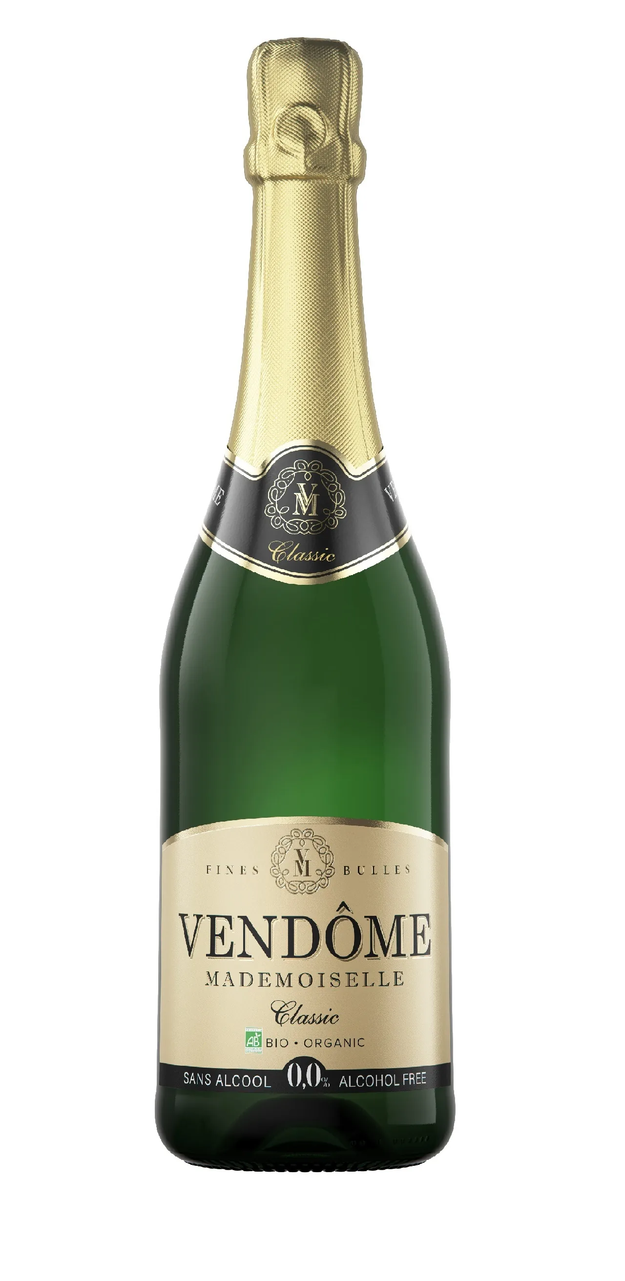 BEZALKOHOLISKS DZIRKSTOŠAIS DZĒRIENS VENDOME CLASSIC, BIO, 0.75L (DEP)