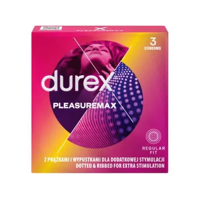 Durex Pleasuremax prezervatīvi N3