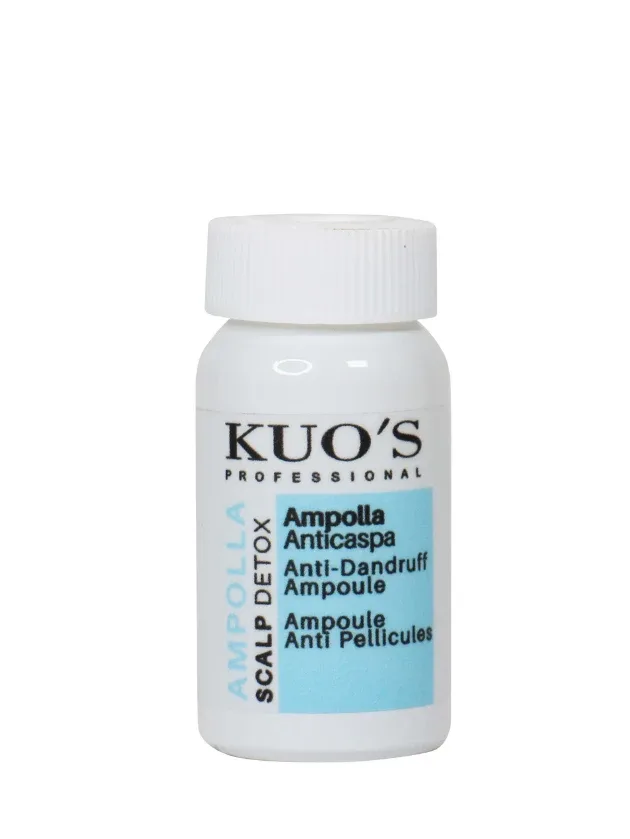 Kuo's Scalp Detox Ampulas pret blaugznām, galvas ādas attīrīšanai, 6 x 10 ml