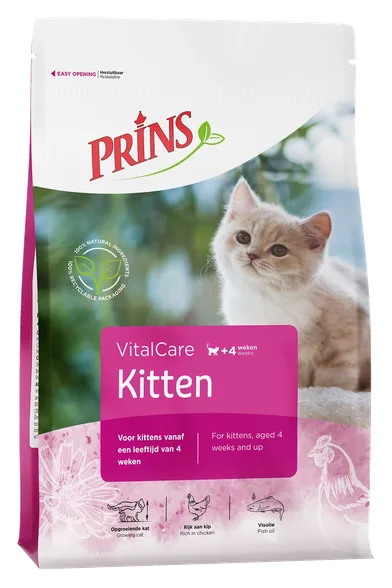 Prins Vitalcare Kitten sausā barība, 1,5 kg