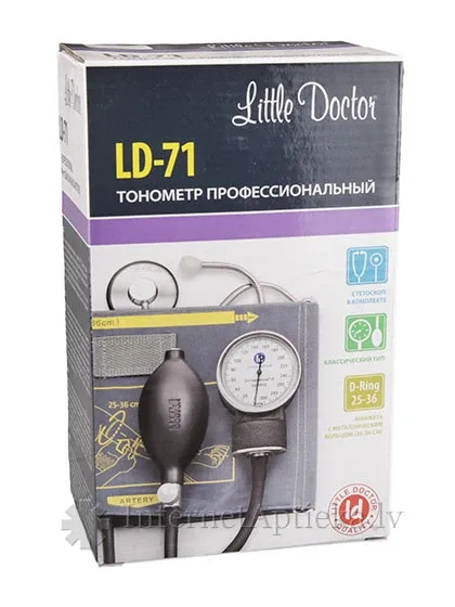 Tonometrs littledoctor LD-71 mehāniskais ar fonendoskopu, 1 gb.