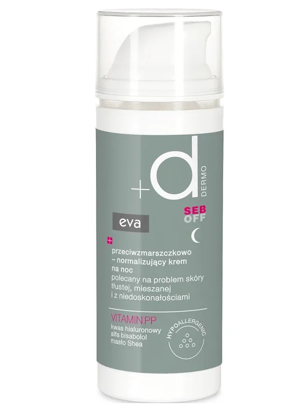 Eva Dermo Seb Off pretgrumbu normalizējošs nakts krēms, 50 ml