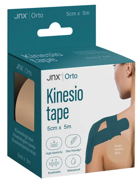 JNX Orto 5 cm X 5 m (beige) kinezioloģiskais teips, 1 gab.
