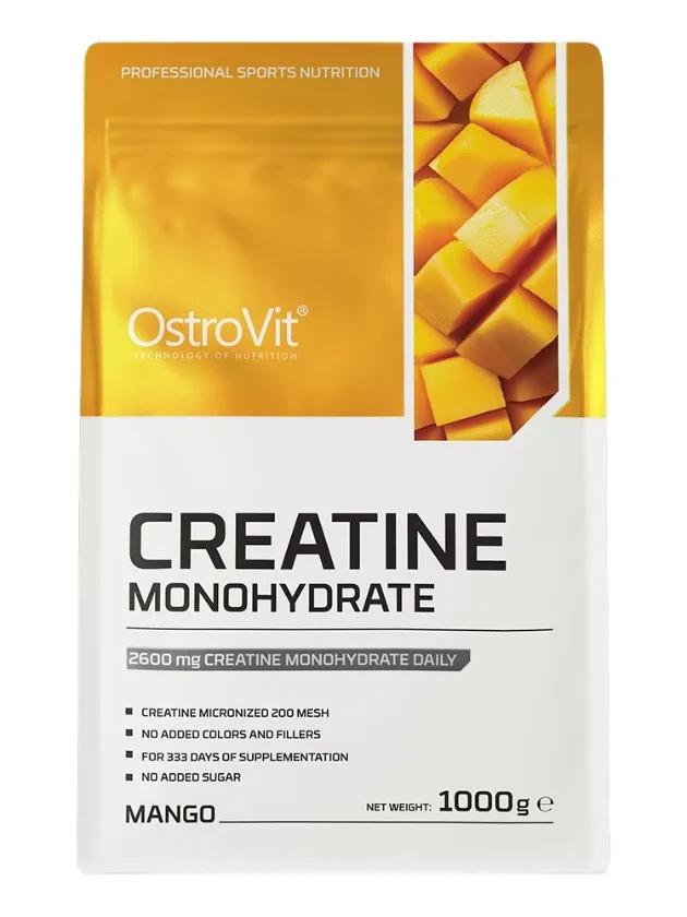 Ostrovit 100% creatine monohydrate mango pulveris, 1000 g