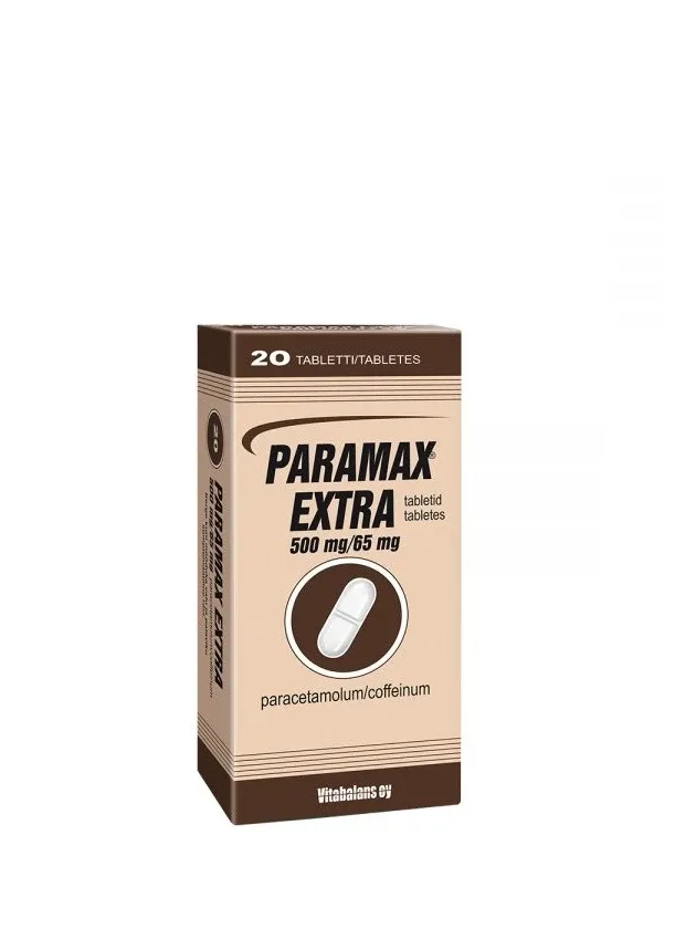 Paramax Extra Paracetamols 500 mg/65 mg, 20 tabletes