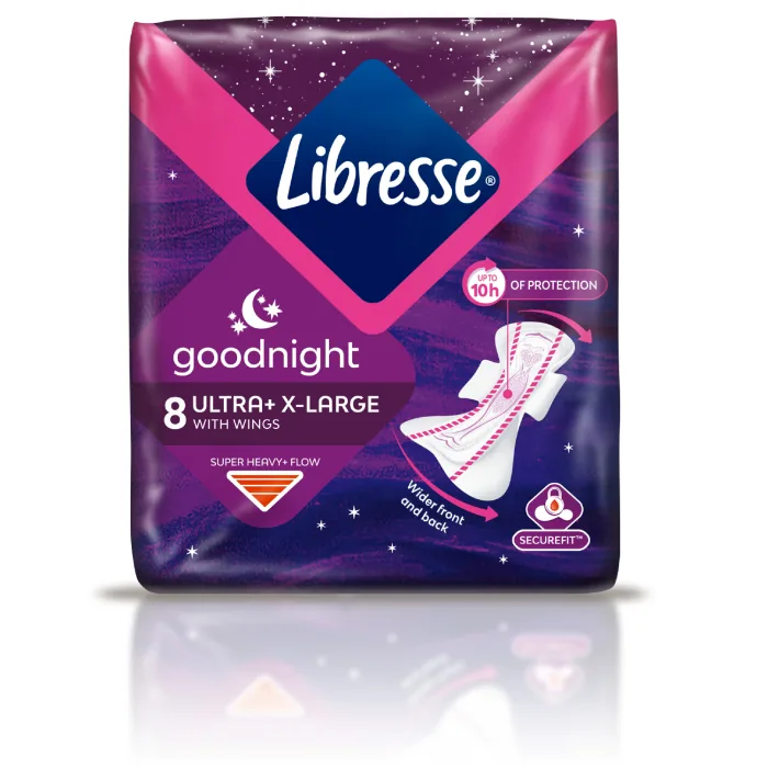HIGIĒNISKĀS PAKETES LIBRESSE ULTRA NIGHT EXTRA 8GAB