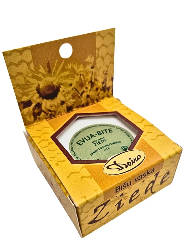 Deiro Evija-Bite bišu vaska ziede ar medu un smiltsērkšķu eļļu, 10 g