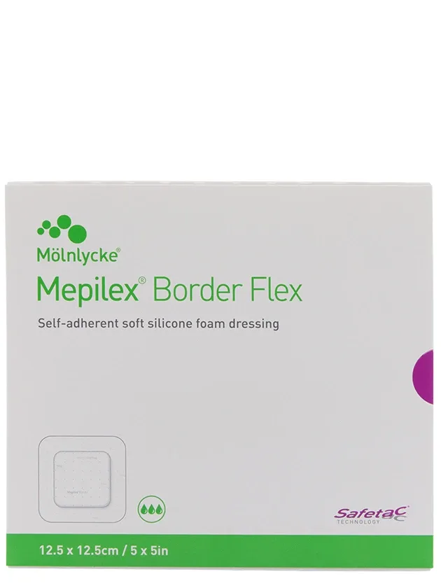Mepilex Border Flex plāksteris 12.5 x 12,5 cm, 5 gb.