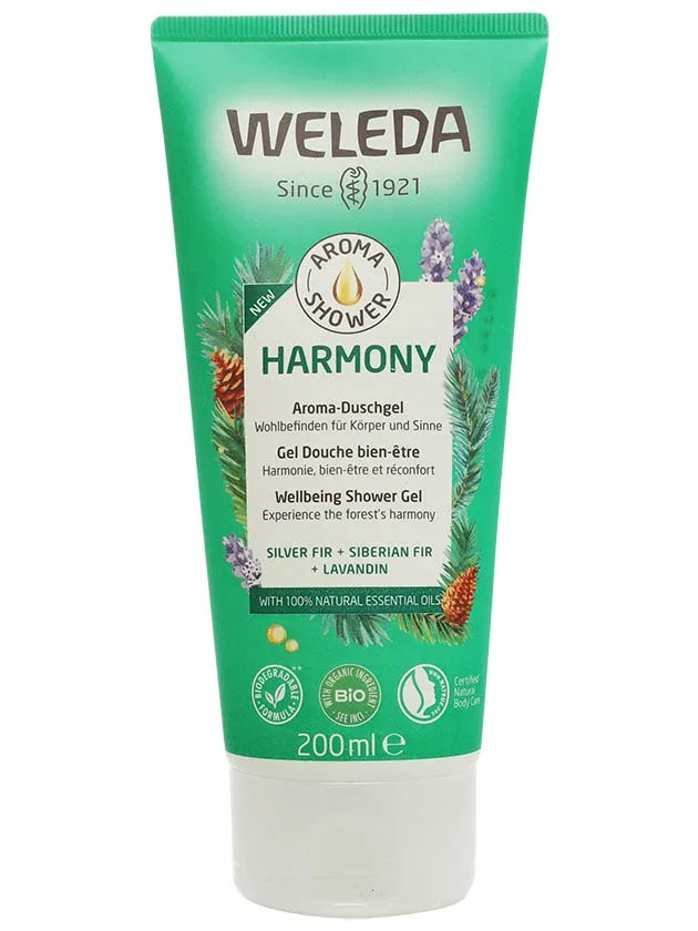 Weleda dušas krēms aroma harmony, 200 ml