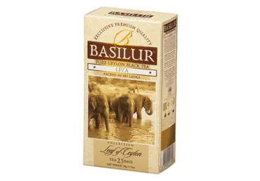 MELNĀ TĒJA BASILUR UVA 25X2G
