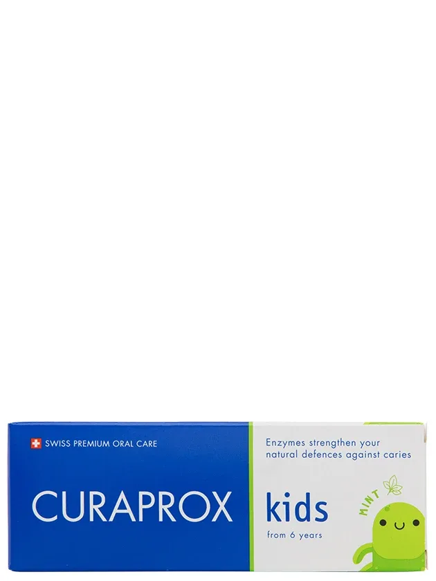 Curaprox Kids zobu pasta ar piparmētru garšu, 1450 PPM fluorīda saturu, 60 ml