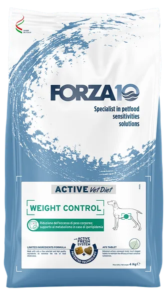FORZA10 Active Vetdiet All sizes weight control sausā barība, 4 kg