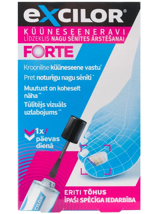 Excilor forte nagu sēnītes ārstēšanai, 30 ml