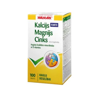 Walmark Kalcijs-Magnijs-Cinks Forte tabletes N100