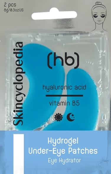 Skincyclopedia With Hyaluronic Acid, vitamin B, niacinamide, ceramides and collagen acu spilventiņi, 2 gab.