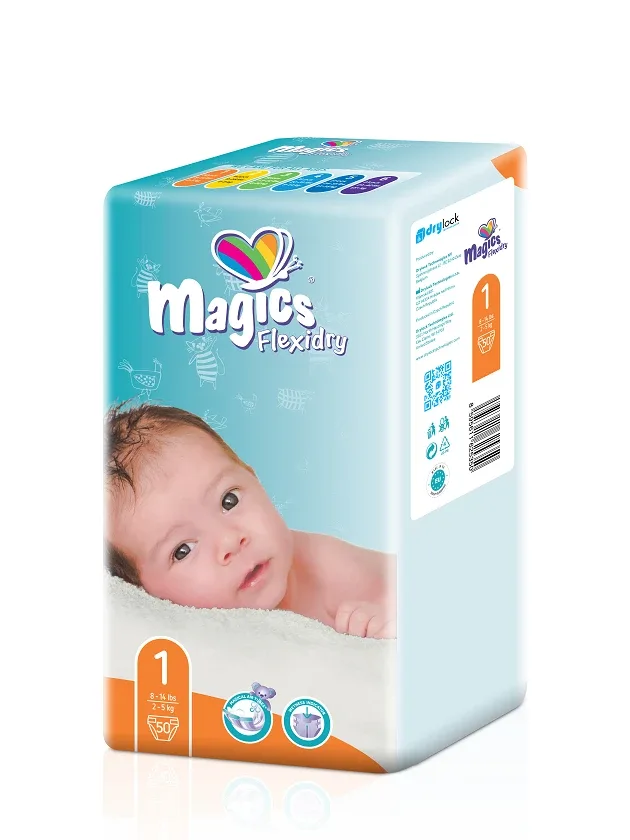 Magics Flexidry Magical Tubes autiņbiksītes newborn 2-5 kg, 50 gb.