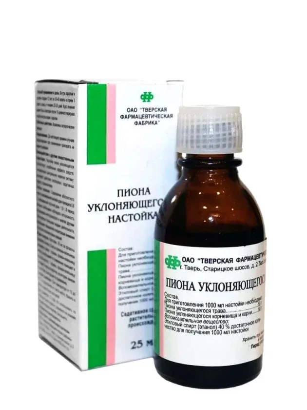 Novirzītās peonijas tinktūra, 25 ml