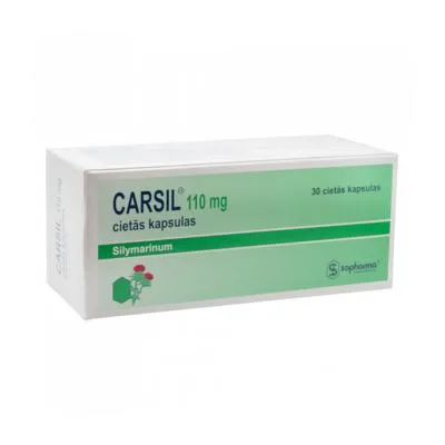 Carsil 110 mg cietās kapsulas N30