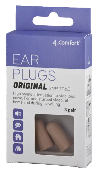 4-Comfort Original (poraini) ausu aizbāžņi, 6 gab.