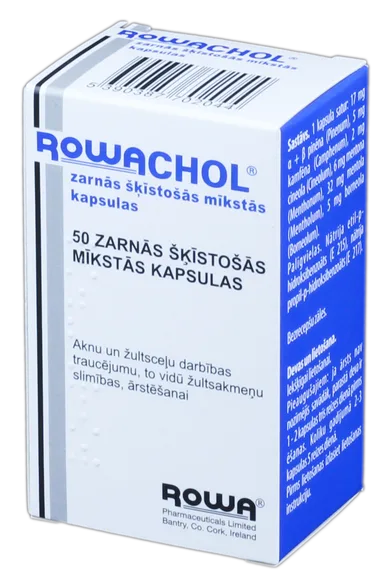 Rowachol mīkstās kapsulas, 50 gab.