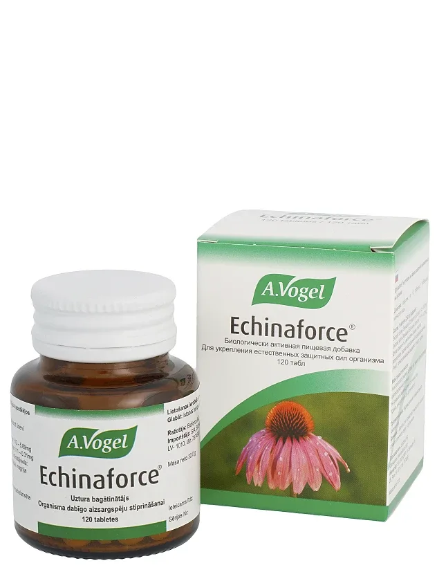 A.Vogel Echinaforce® purpursarkanās ehinācijas lakstu un sakņu ekstrakts, 120 tabletes