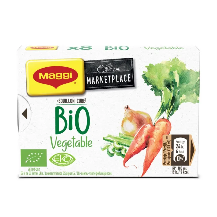 BULJONS MAGGI DĀRZEŅU BIO 80G