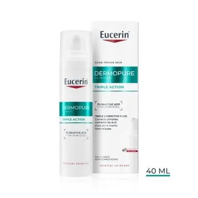 Eucerin Dermopure Clinical trīskāršas iedarbības koriģējošs fluīds 40 ml