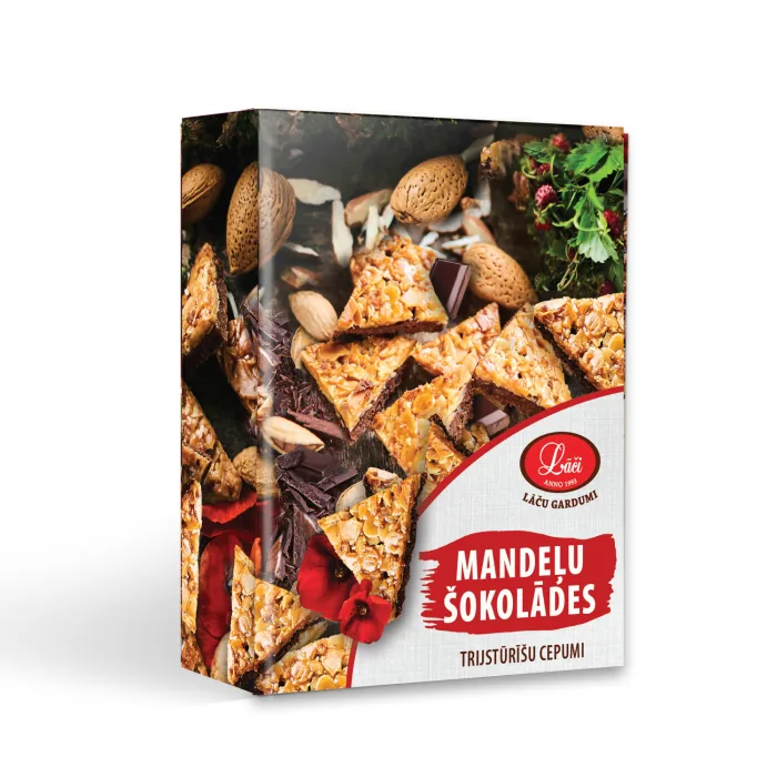 CEPUMI LĀČI MANDEĻU-ŠOKOLĀDES TRIJSTŪRĪŠI 220G