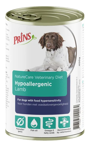 Prins Naturecare Diet Dog hypoallergic lamb mitrā barība, 400 g