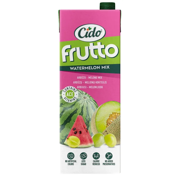 DZĒRIENS FRUTTO ARBŪZU, MELOŅU AR A,C,E VITAMĪNIEM 1,5L