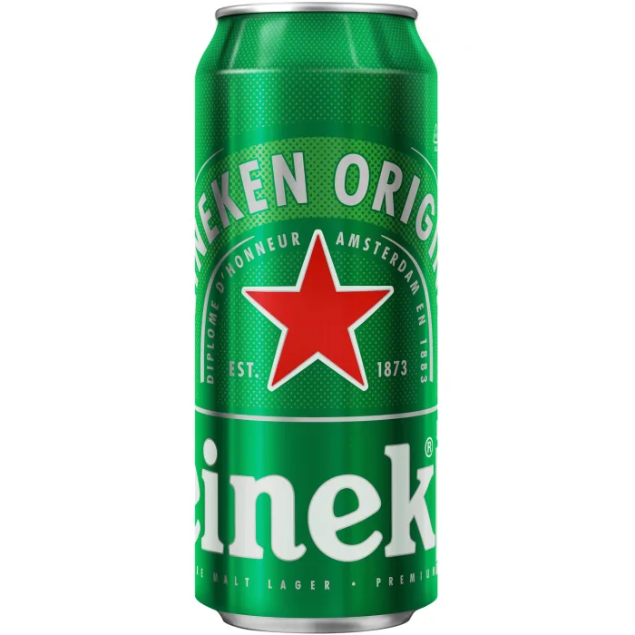 Alus Heineken gaišais bundžā 5% 0,5 l