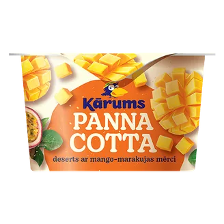 DESERTS KĀRUMS PANNA COTTA MANGO-MARAKUJA 140G
