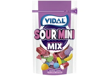 ŽELEJAS KONFEKTES VIDAL SOUR MINI MIX 
180G