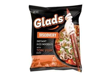 ĀTRI PAGATAVOJAMĀS RĪSU NŪDELES TOM YAM MĒRCE GLADS 65G
