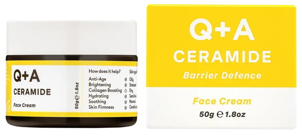 Q+A Ceramide Barrier Defence sejas krēms, 50 g