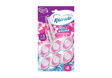 TUALETES BLOKS KOLORADO ROLL AROMA FLOWERS 2X51G