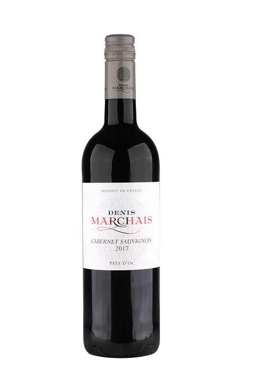 SARKANVĪNS DENIS MARCHAIS CABERNET SAUVIGNON, SAUSS, 13-13.5%, 0.75L