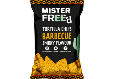TORTIĻU ČIPSI MISTER FREE`D BBQ GARŠU 135G